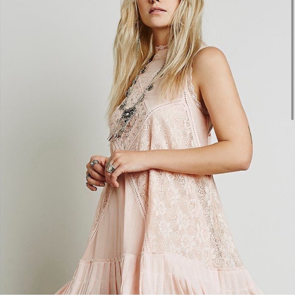 Free People New Angel Lace Tunic Dress